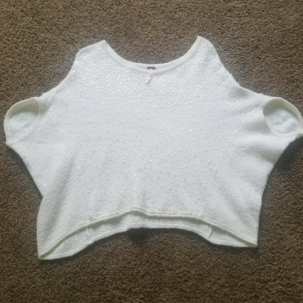 Free People Beaded Top Sz M